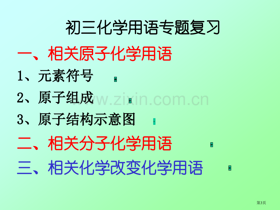 师大附中北校张纯初三化学用语复习省公共课一等奖全国赛课获奖课件.pptx_第3页