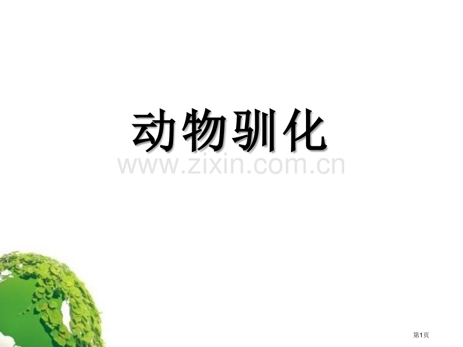 动物的驯化省公开课一等奖新名师比赛一等奖课件.pptx_第1页