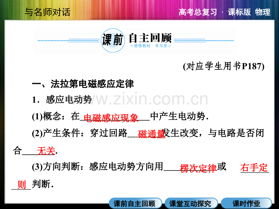 与名师对话·高三课标版物理92法拉第电磁感应定律自感和涡流省公共课一等奖全国赛课获奖课件.pptx_第2页