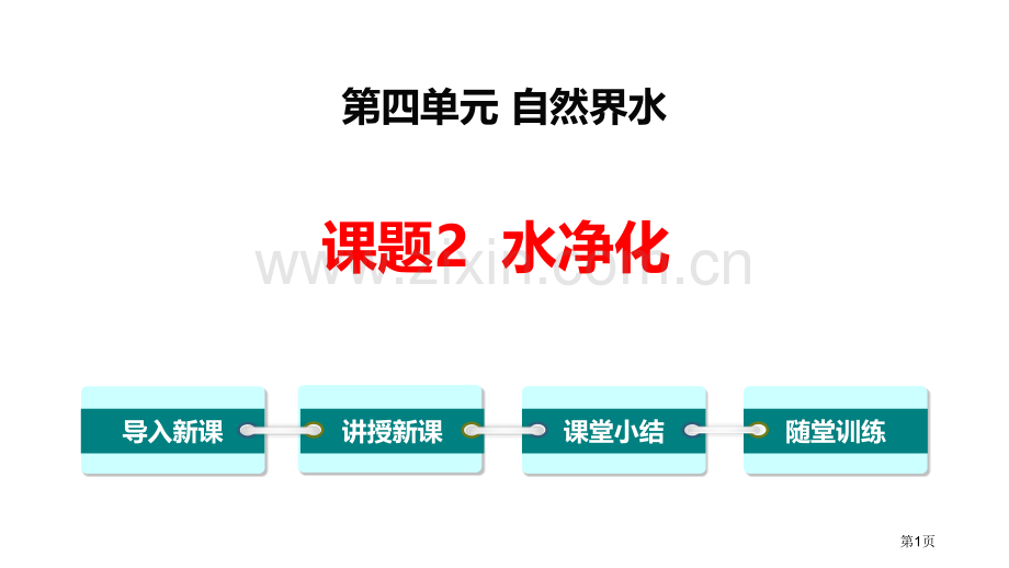 水的净化自然界的水省公开课一等奖新名师优质课比赛一等奖课件.pptx_第1页