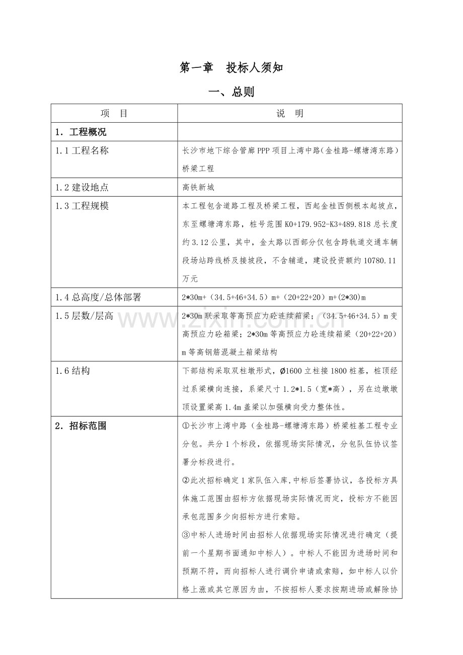 桥梁桩基工程专业分包招标文件模板.doc_第3页