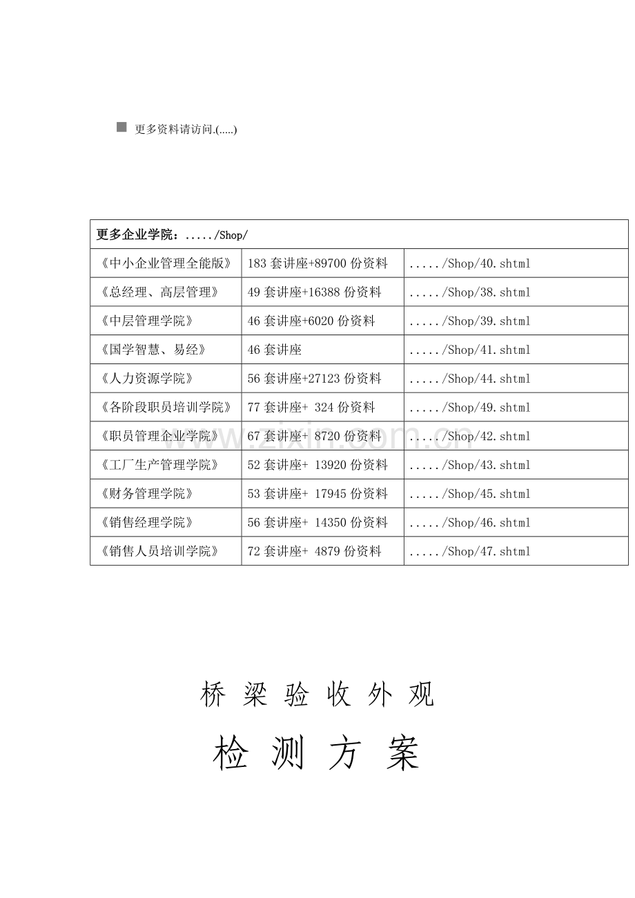 桥梁验收外观检测方案介绍样本.doc_第1页