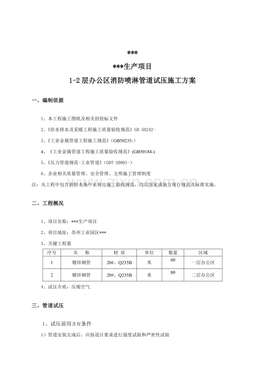 消防喷淋管道试压综合项目施工专项方案.doc_第2页