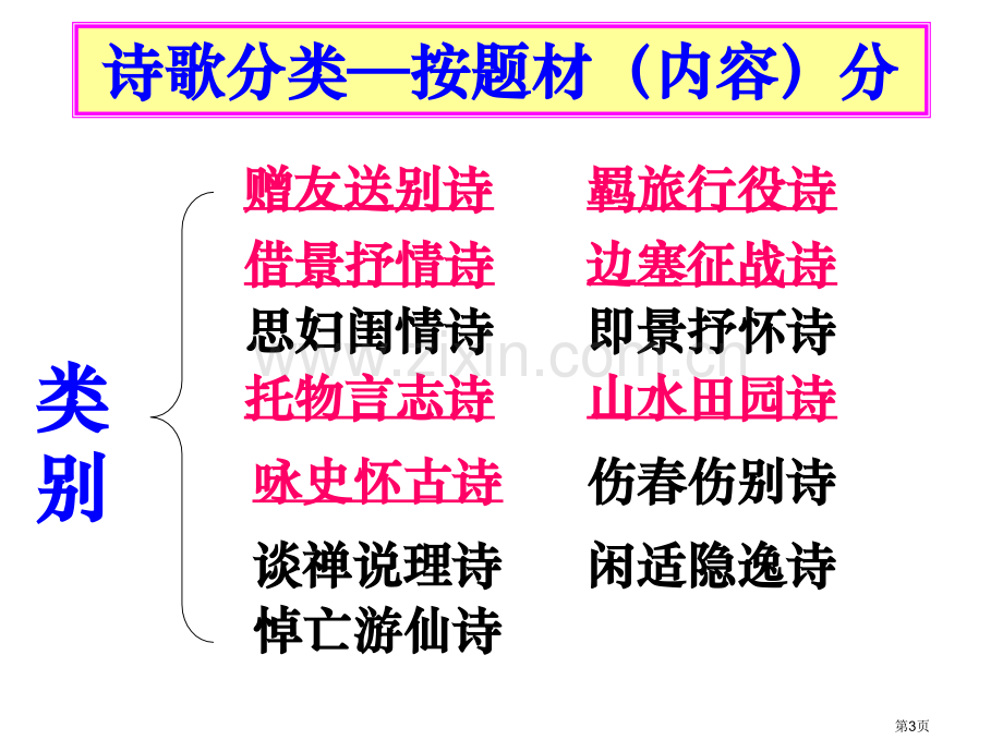 特级教师高中诗歌鉴赏内容情感和主旨市公开课一等奖百校联赛特等奖课件.pptx_第3页