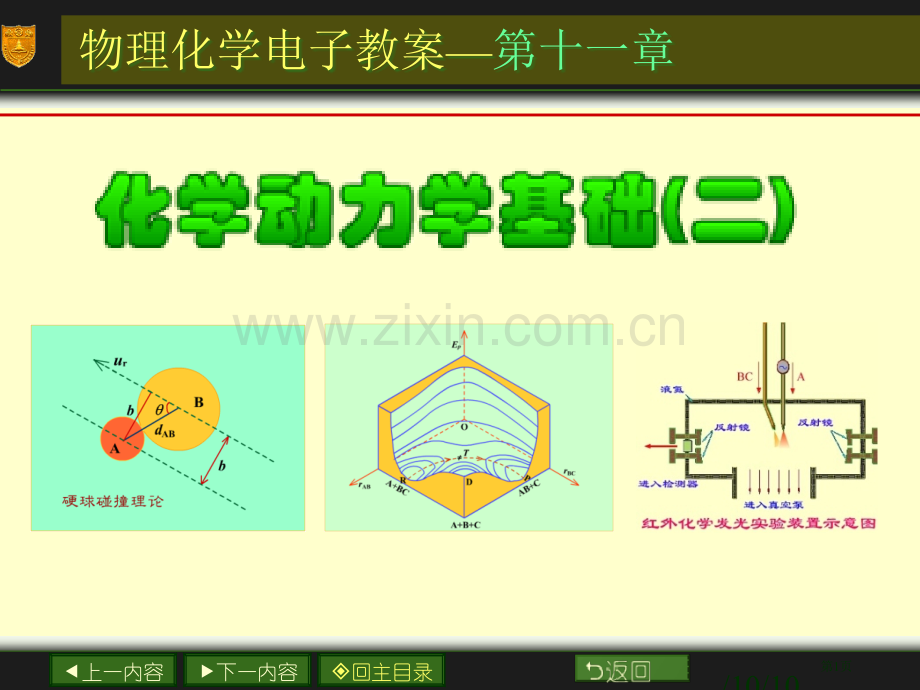 南大物化PPT11章化学动力学基础二市公开课一等奖百校联赛特等奖课件.pptx_第1页