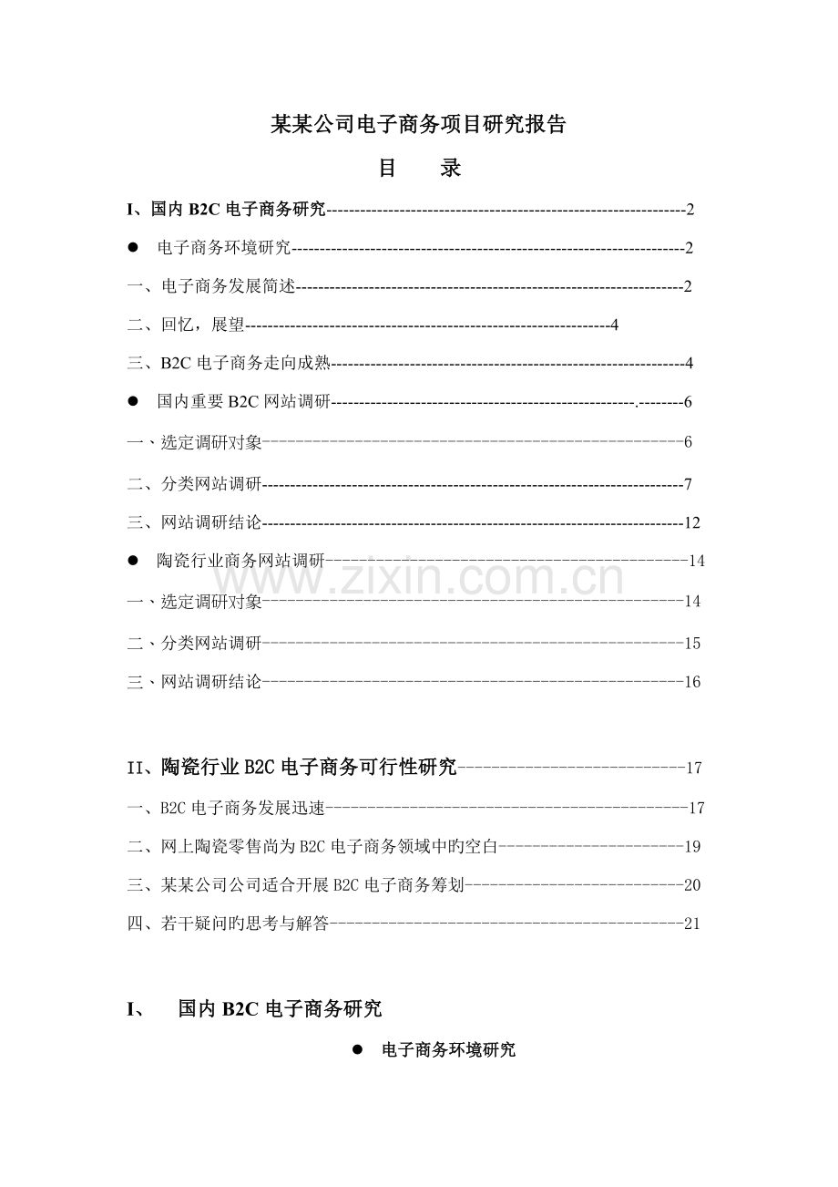 电子商务专项项目专题研究报告.docx_第1页