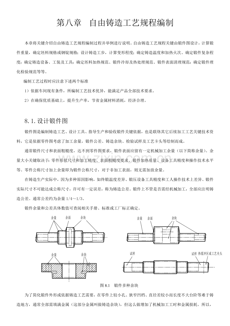 自由锻造工艺规程编制模板.docx_第1页