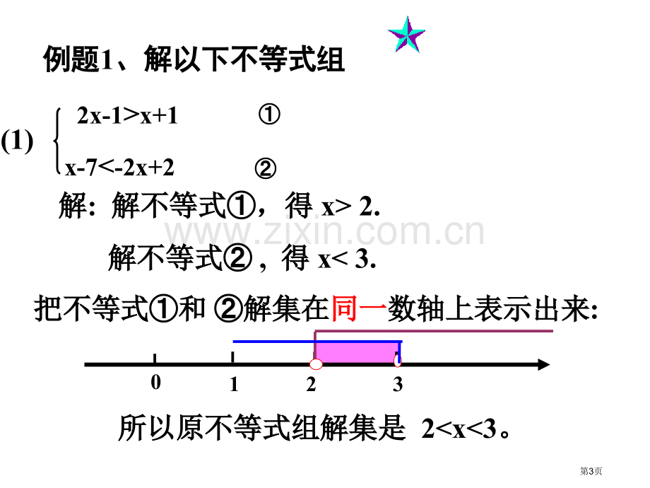 一元一次不等式组的解法复习课省公共课一等奖全国赛课获奖课件.pptx_第3页