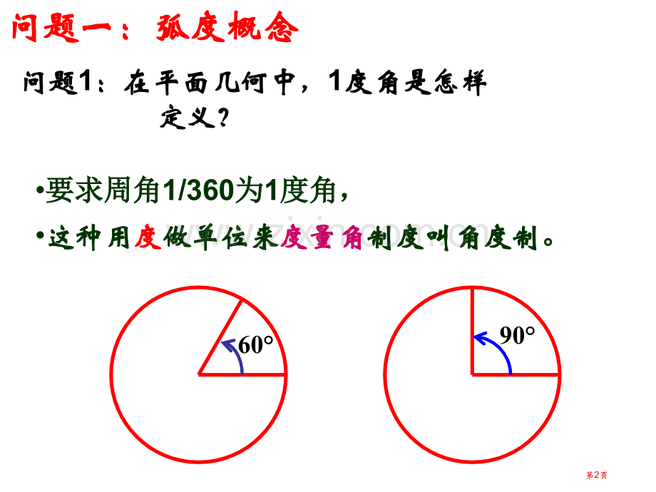 1.3弧度制省公共课一等奖全国赛课获奖课件.pptx_第2页