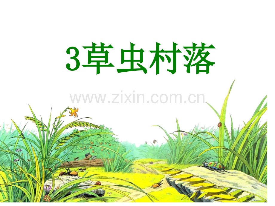 草虫的村落22省公开课一等奖新名师优质课比赛一等奖课件.pptx_第1页