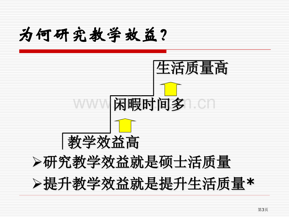 浅谈教师专业发展与课堂教学的效益问题市公开课一等奖百校联赛特等奖课件.pptx_第3页