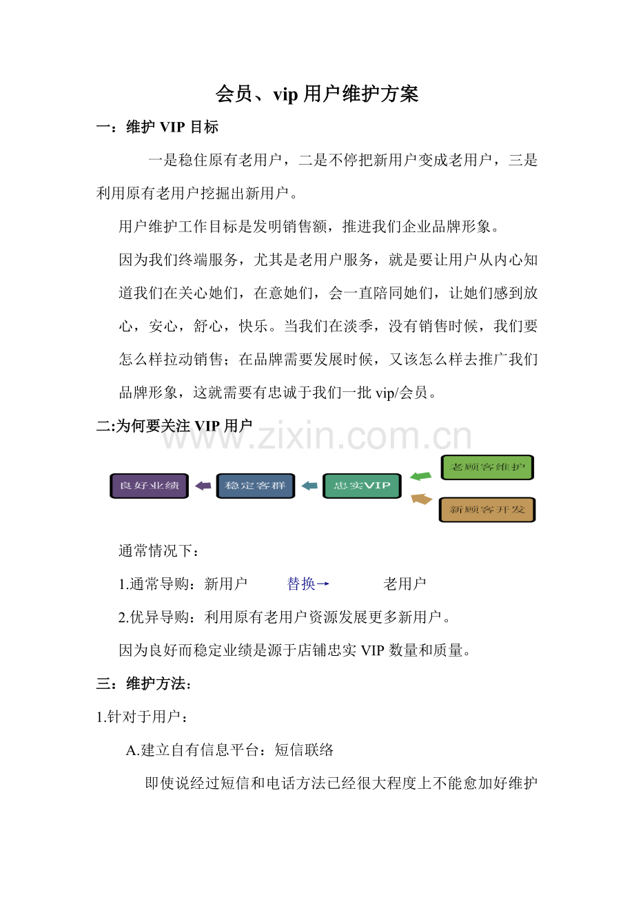 vip客户维护专项方案.doc_第1页