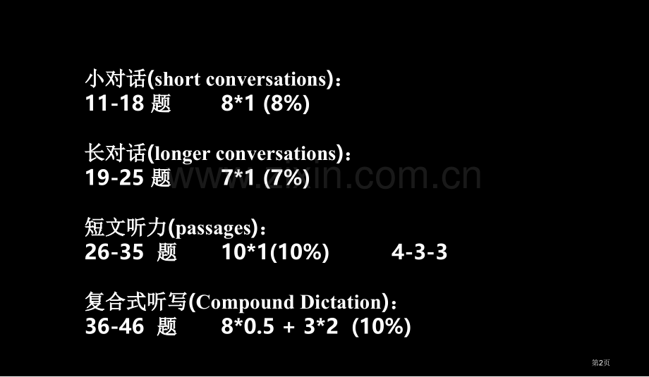 英语六级冲刺听力讲义省公共课一等奖全国赛课获奖课件.pptx_第2页