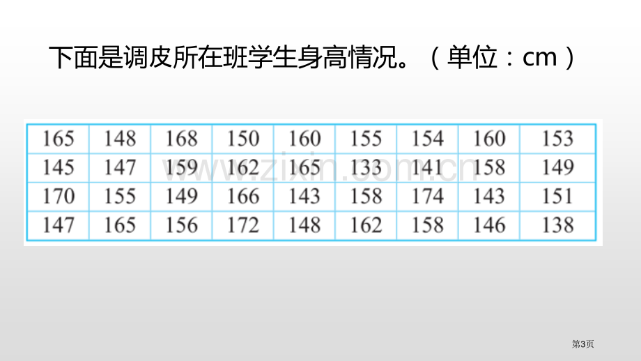 身高的情况数据处理省公开课一等奖新名师比赛一等奖课件.pptx_第3页