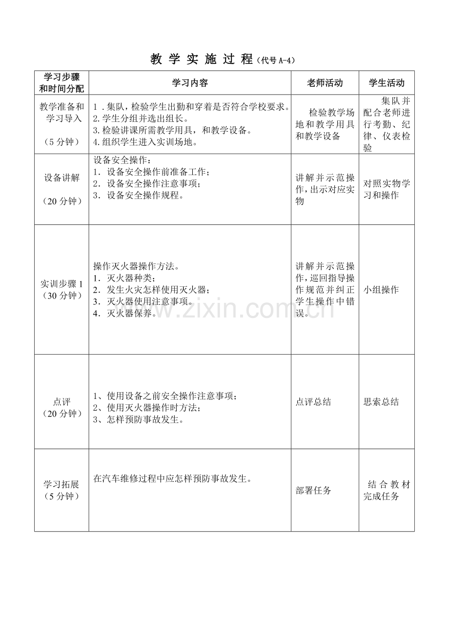 汽车钣金工艺模块教学设计模板.doc_第3页