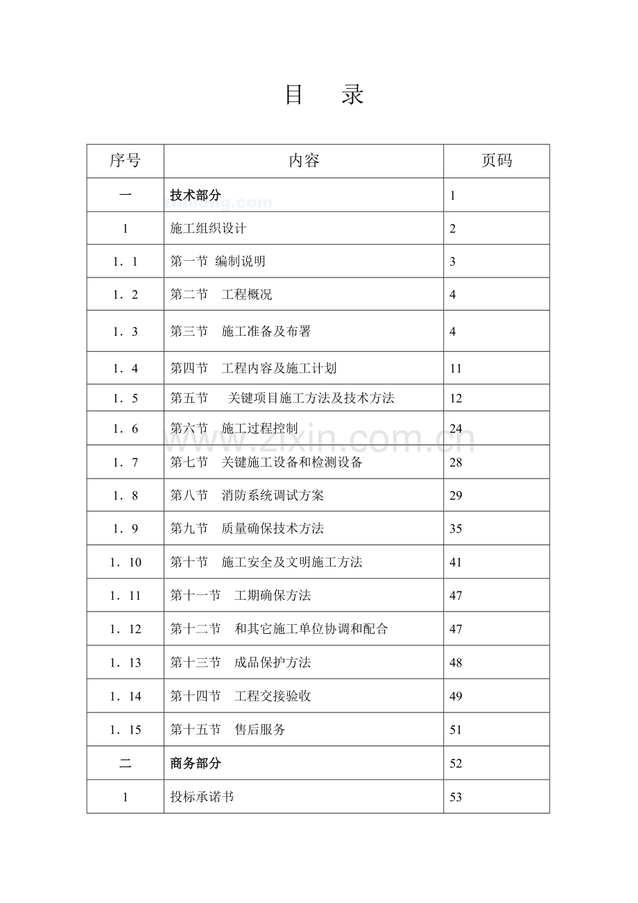 消防系统安装工程投标文件模板.doc_第2页