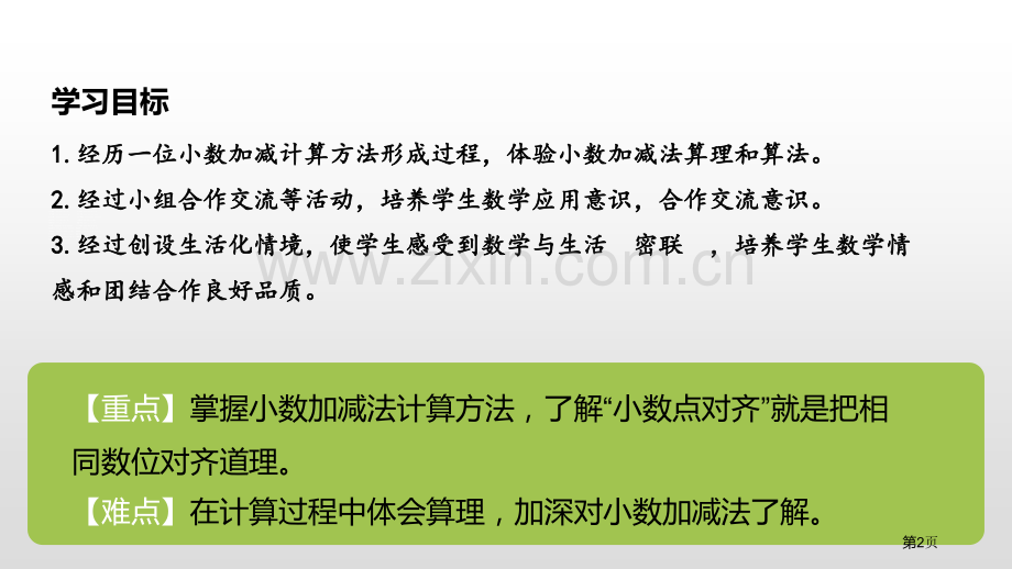 简单的小数加、减法小数的初步认识省公开课一等奖新名师比赛一等奖课件.pptx_第2页