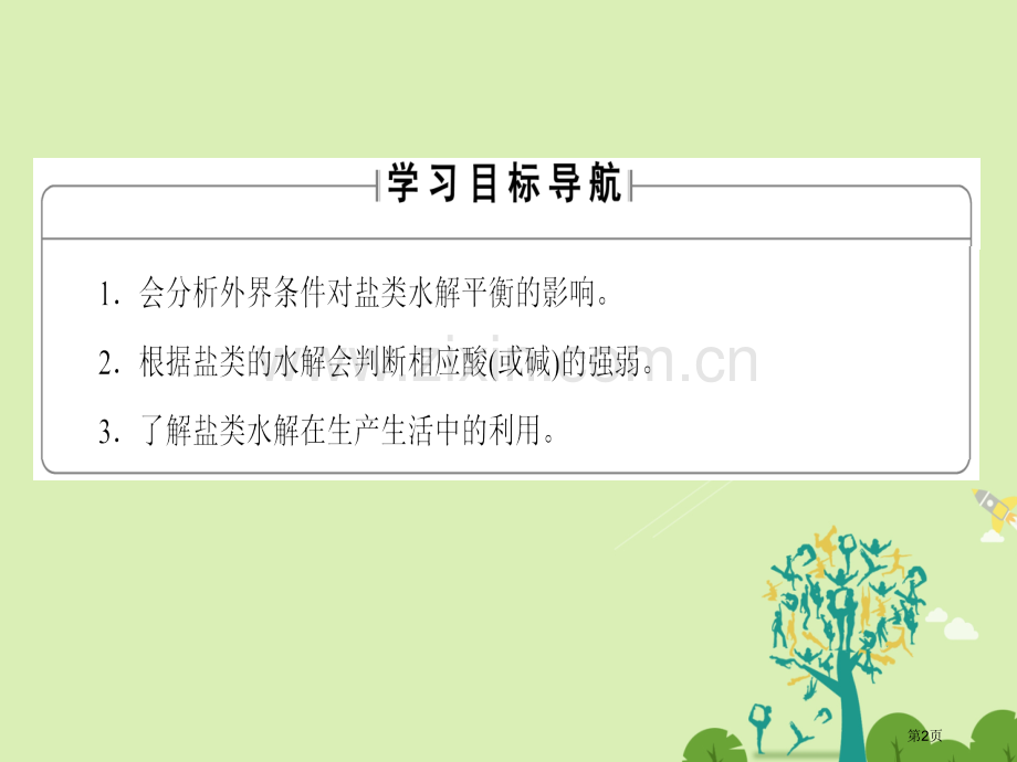 高中化学盐类的水解时影响盐类水解的主要因素和盐类水解反应的利用省公共课一等奖全国赛课获奖课件.pptx_第2页