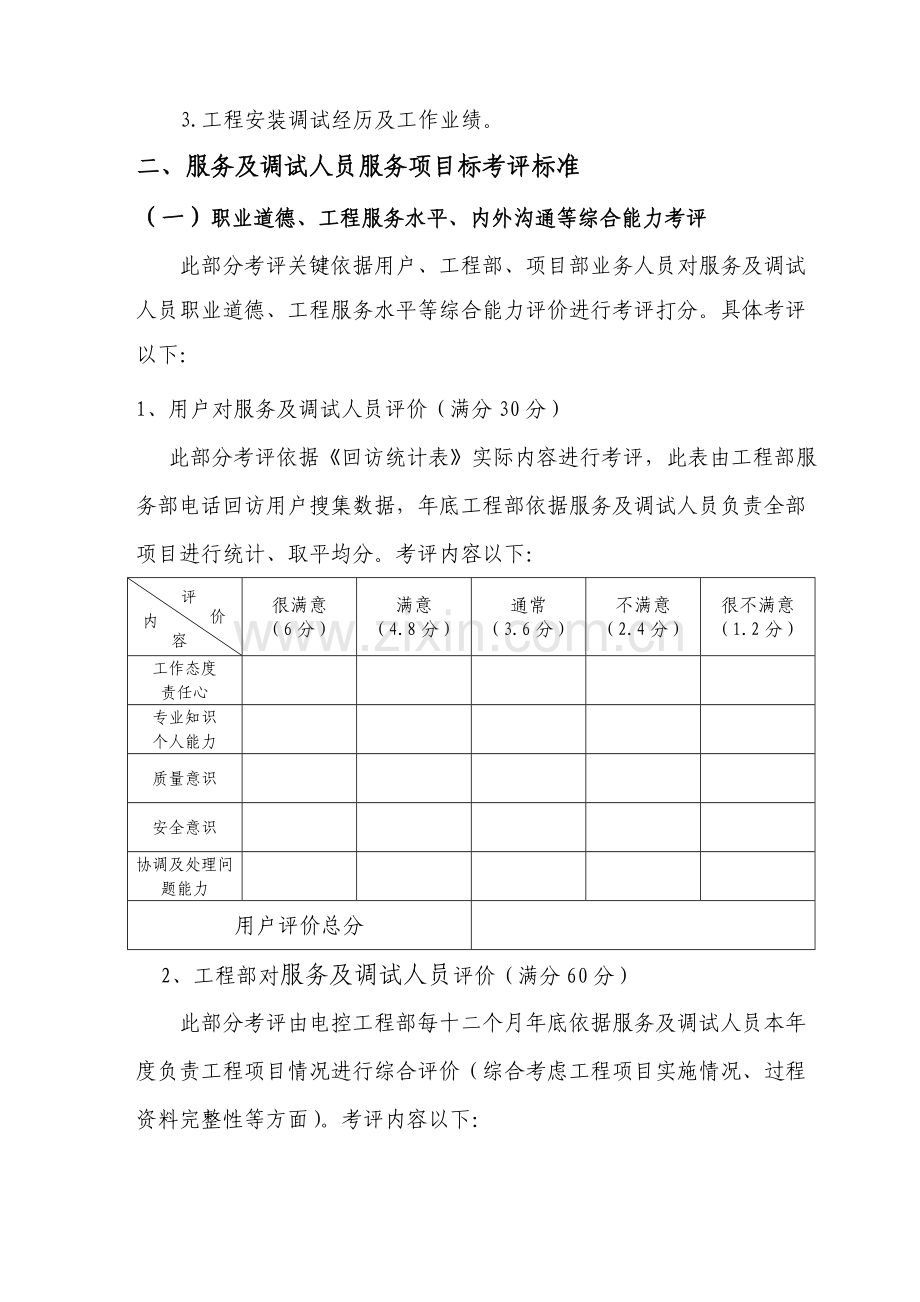 电控公司服务调试人员考核及分级管理规定样本.doc_第2页