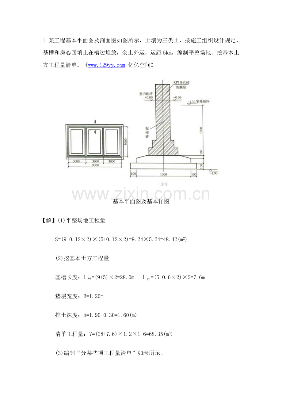 综合项目工程量清单计价实例.doc_第1页