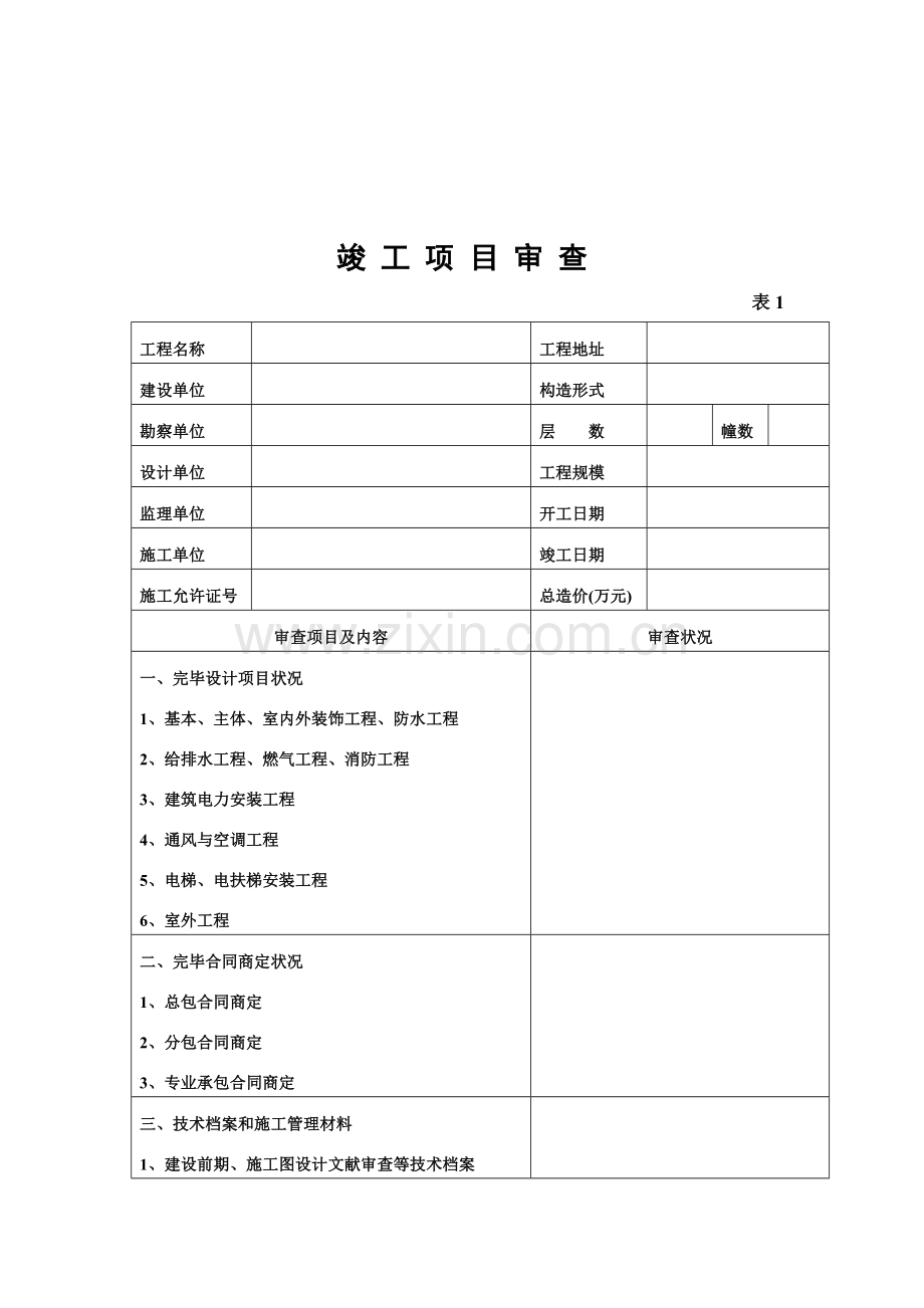 福建省房屋建筑工程综合项目工程竣工项目验收总结报告.doc_第3页