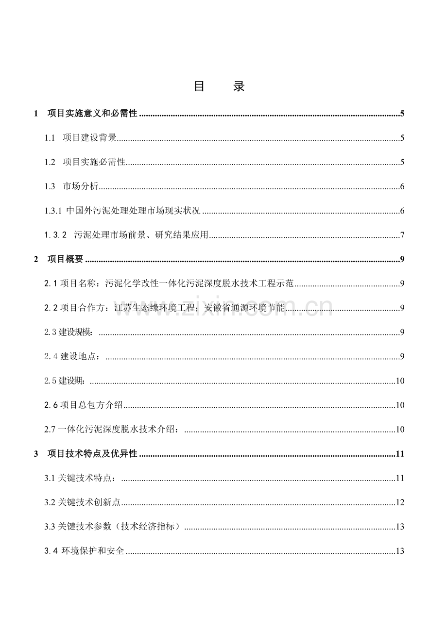 污泥化学改性一体化深度脱水技术设计方案样本.doc_第2页