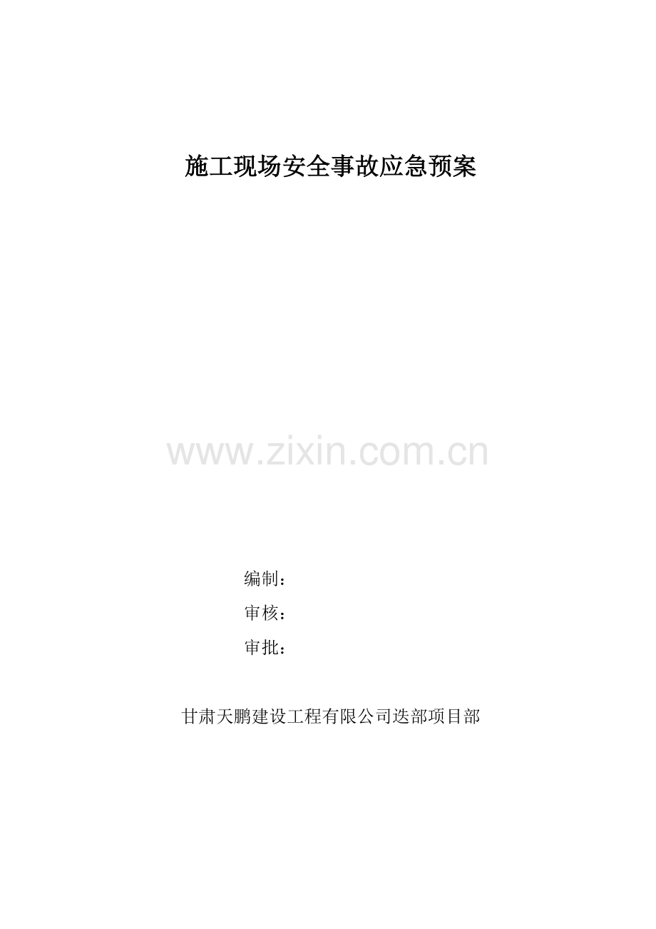 优质建筑关键工程应急全新预案全.docx_第1页