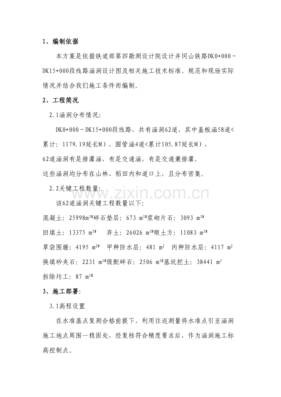 涵洞综合项目施工专项方案.doc_第1页