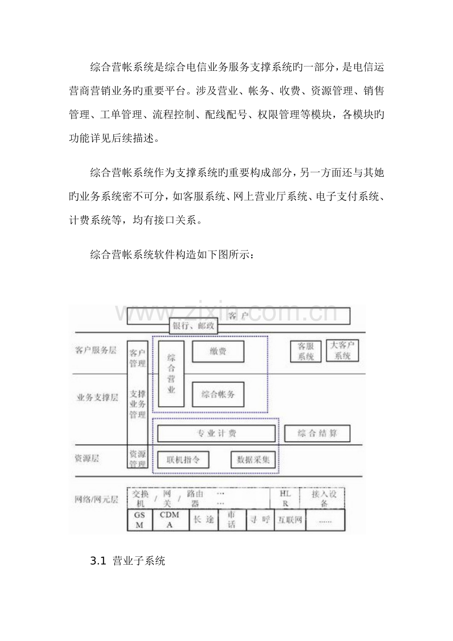 电信行业综合营帐系统解决专题方案.docx_第3页