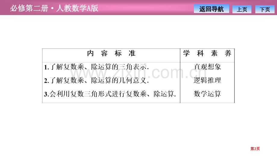 第七章7.37.3.2-复数乘、除运算的三角表示及其几何意义省公开课一等奖新名师比赛一等奖课件.pptx_第2页