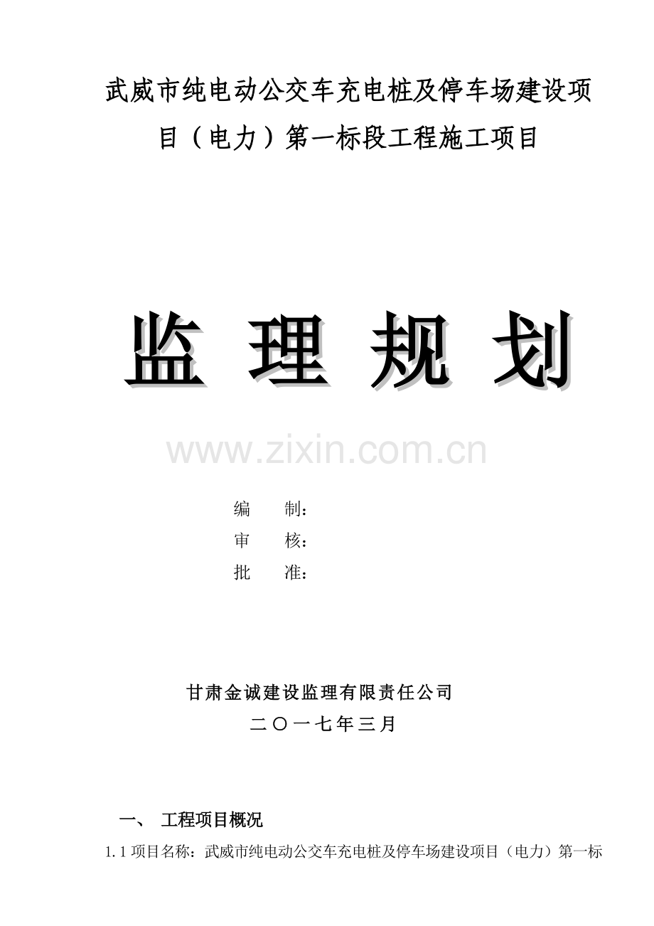 电动公交车充电桩监理重点规划.docx_第1页