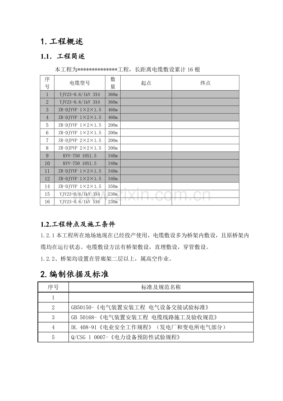 电缆敷设专项综合标准施工专业方案.doc_第3页