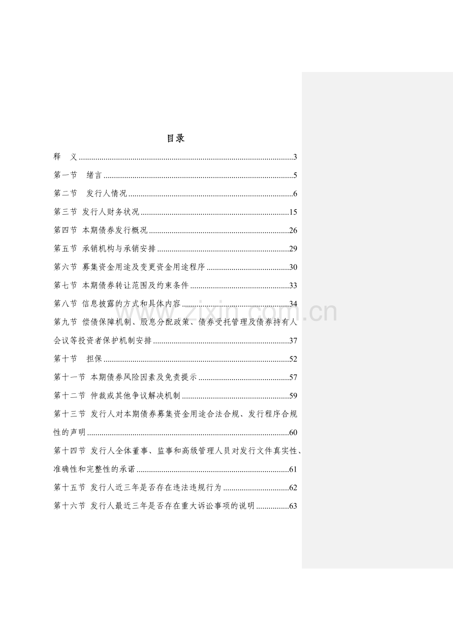 投资有限公司非公开发行中小企业私募债券募集说明书模板.docx_第2页