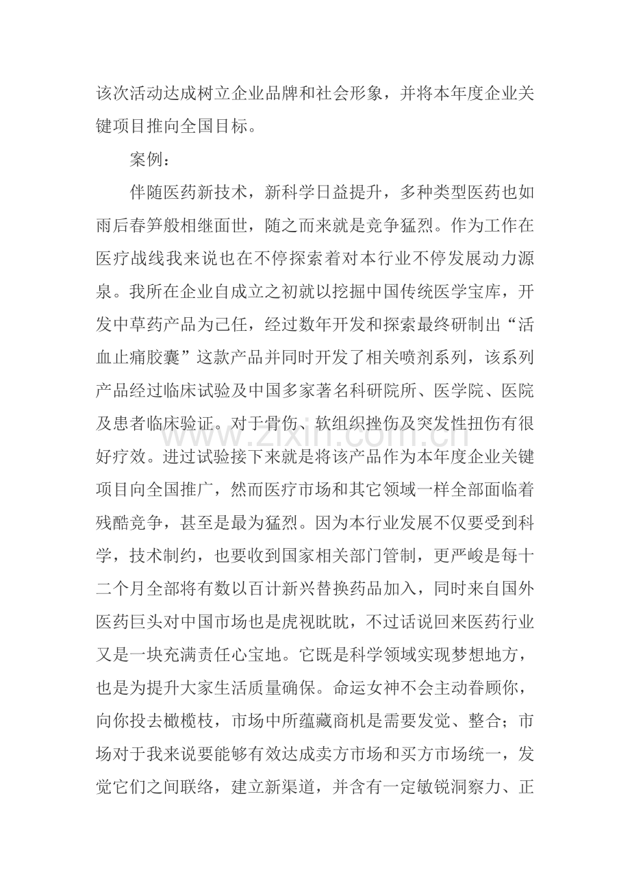 活血止痛胶囊上市推广策划案样本.doc_第2页