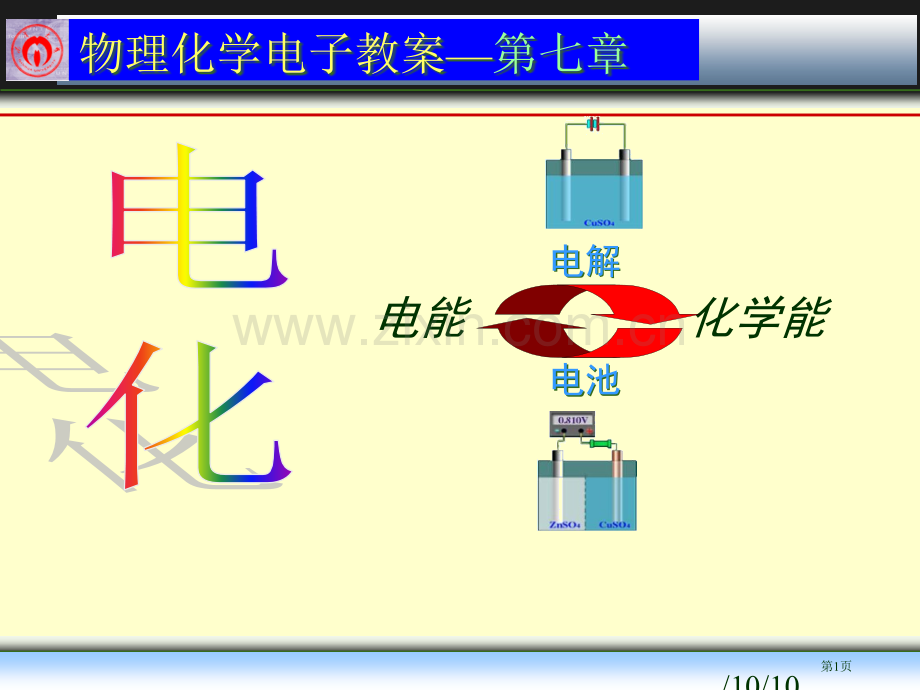 电化学专题知识省公共课一等奖全国赛课获奖课件.pptx_第1页