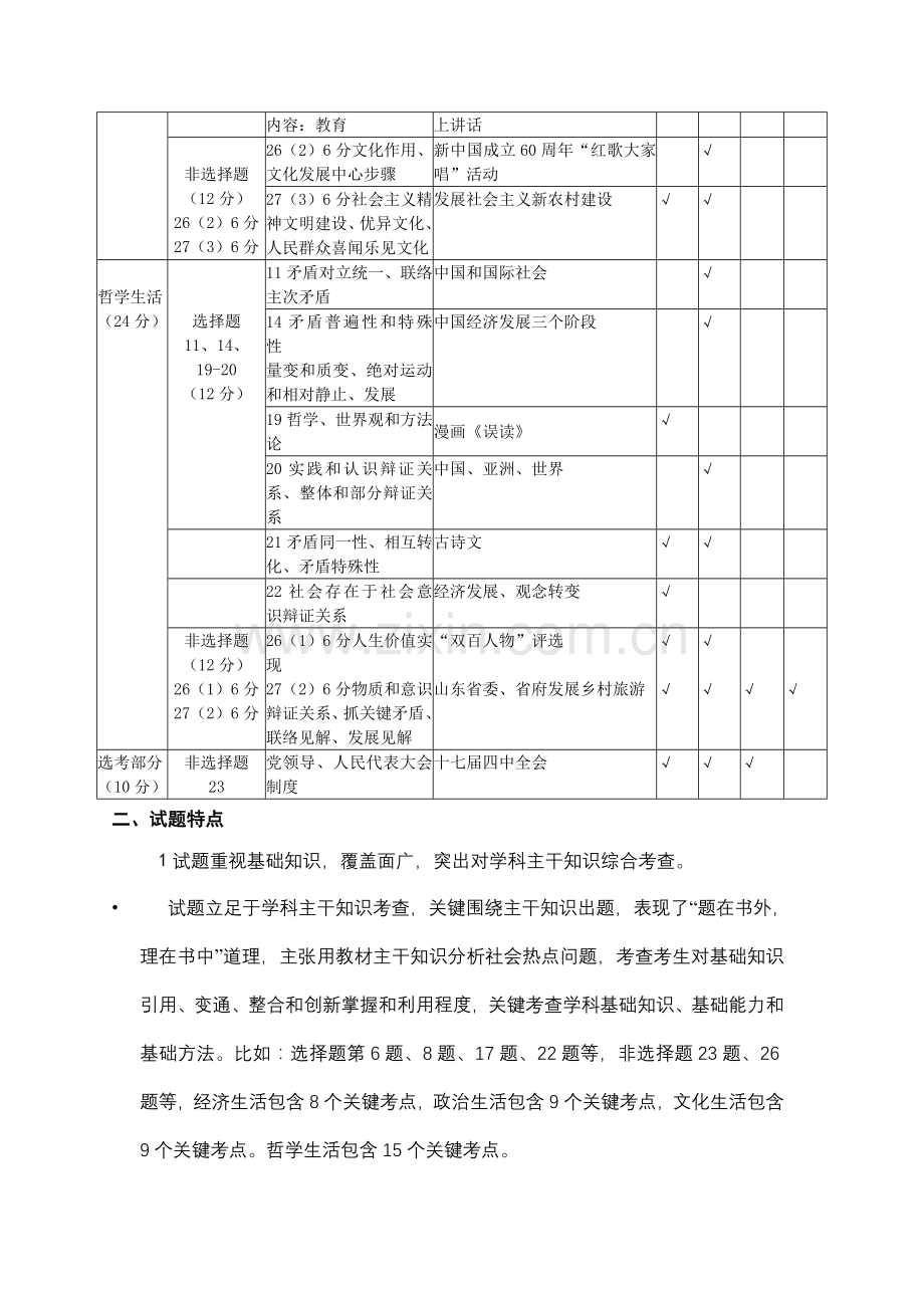 政治试题评价分析报告.doc_第3页