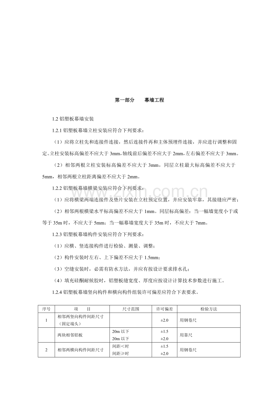 房屋装饰工程施工工艺标准概述样本.doc_第1页