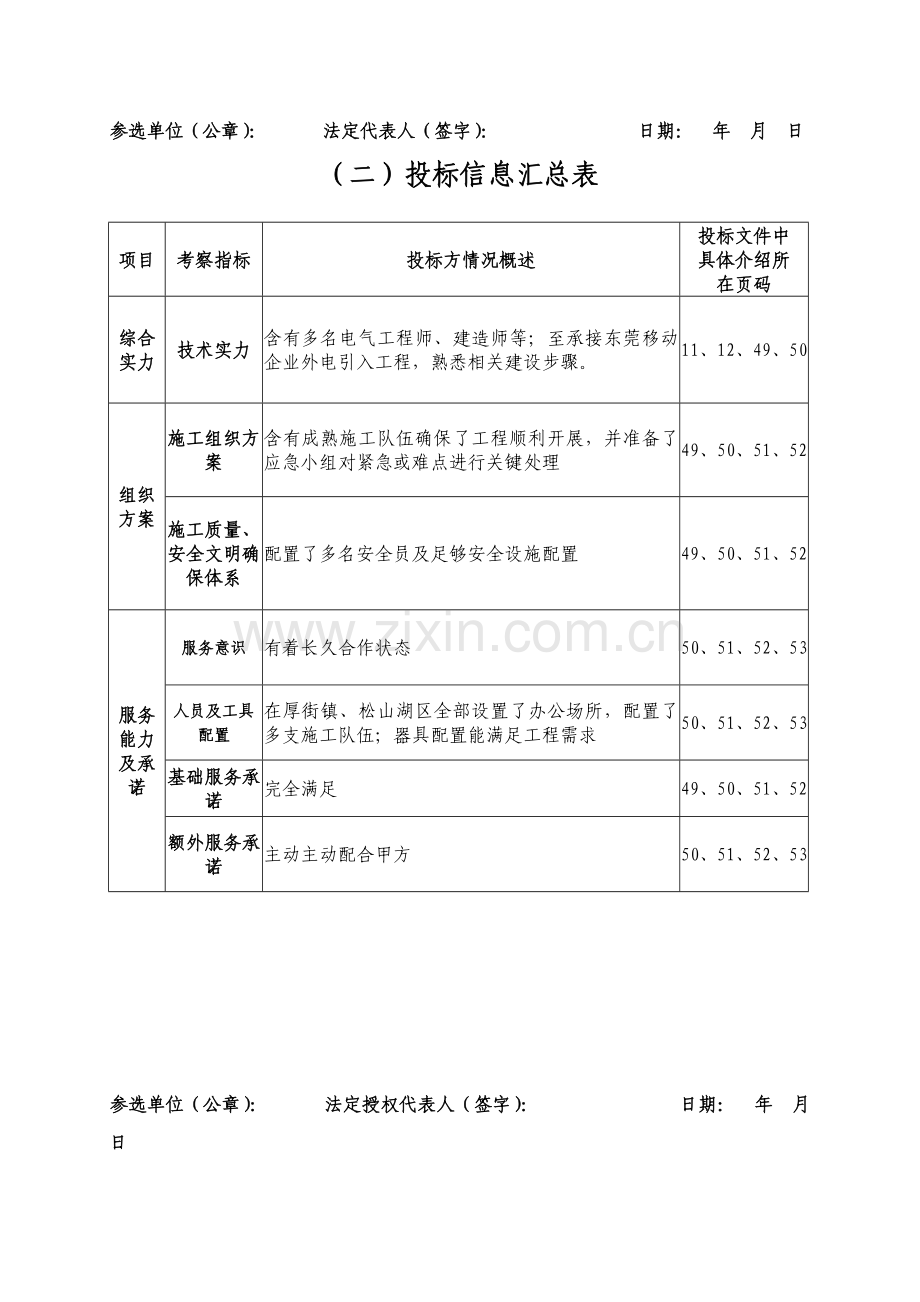 电力引入投标书模板.doc_第2页