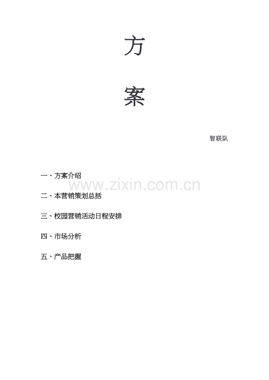 校园营销专项策划专业方案.doc_第2页