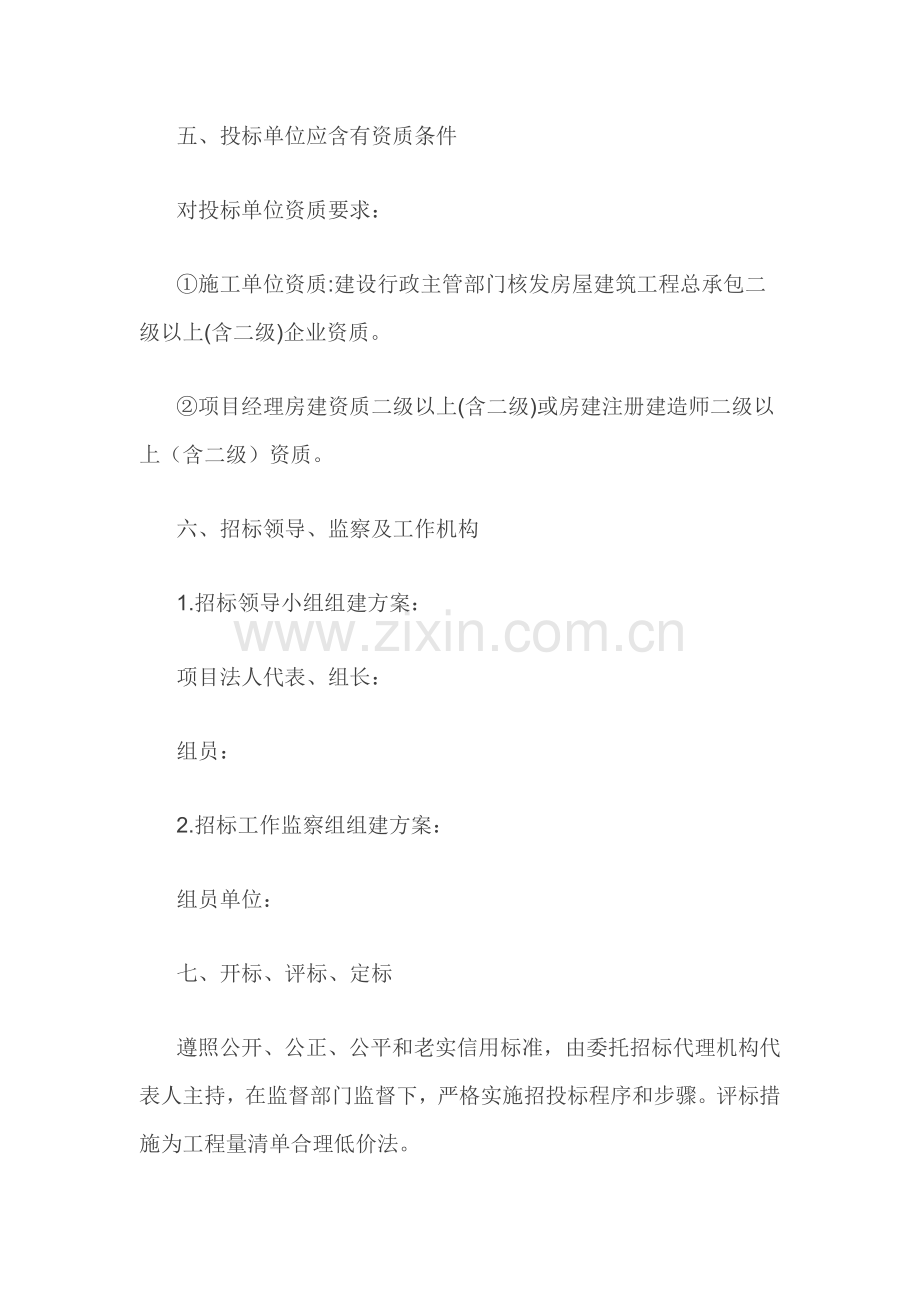 综合项目工程专项招标实施专项方案.doc_第2页