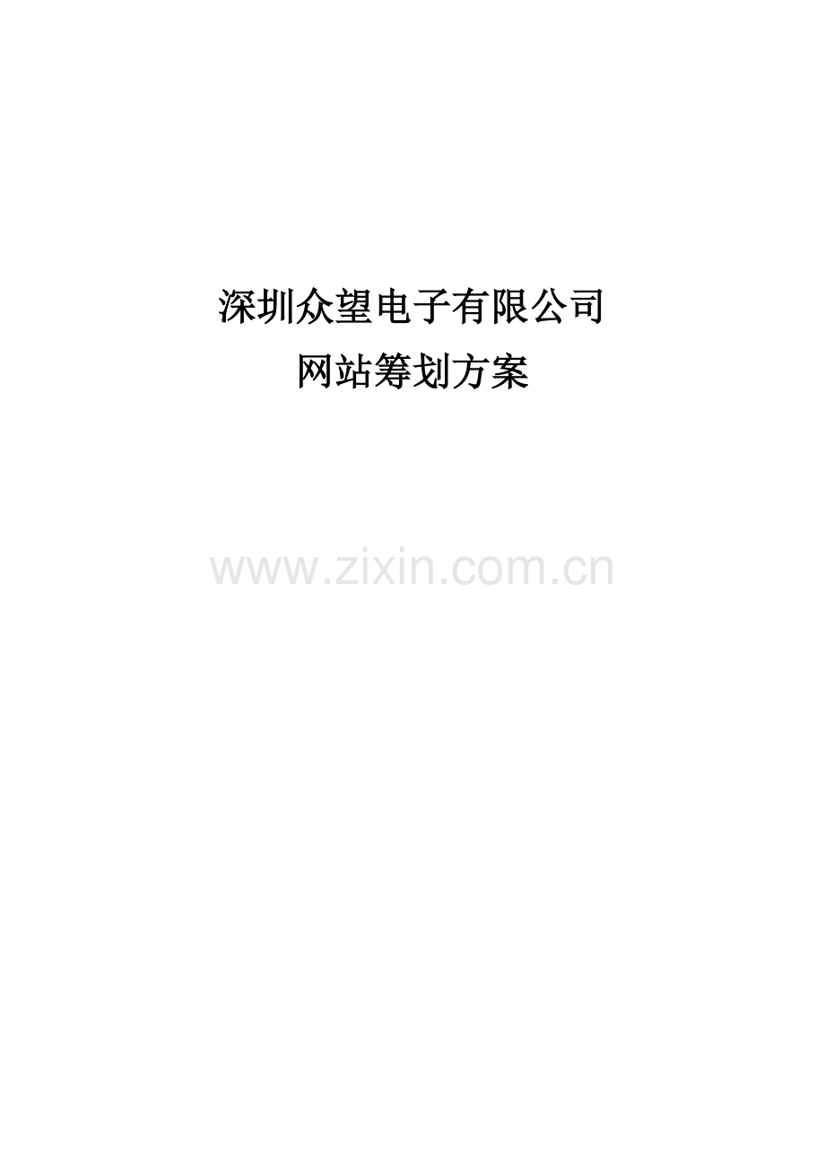 电子公司网站专题策划专题方案.docx_第1页