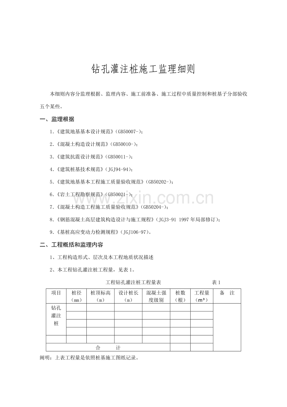 监理工作细则钻孔灌注桩修.doc_第1页