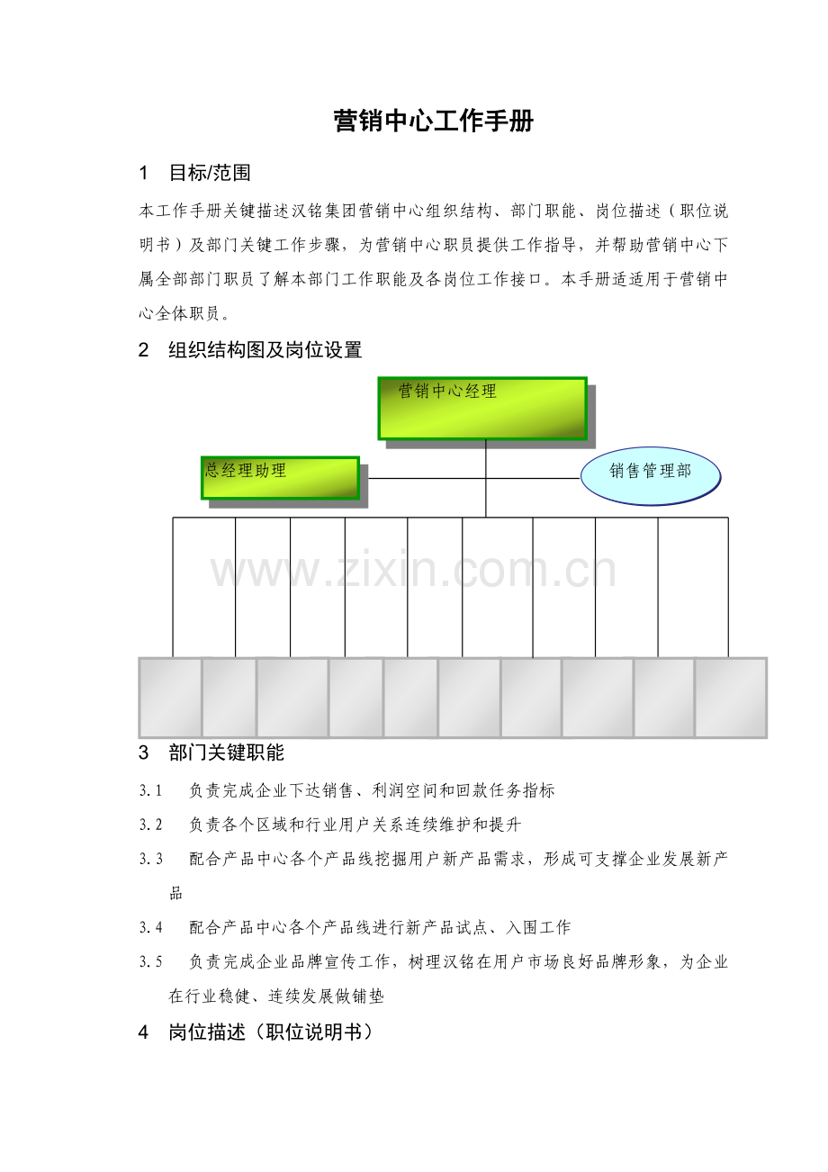 营销中心工作手册模板.doc_第1页