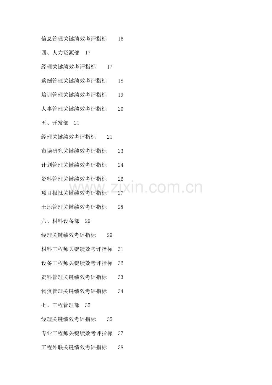 房地产企业管理绩效考核指标库模板.doc_第3页