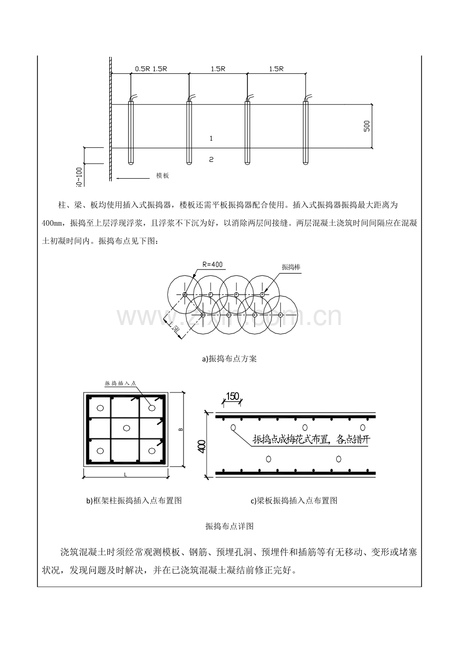 混凝土浇筑及养护关键技术交底.doc_第3页