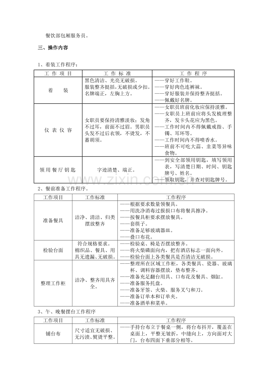 酒店餐饮服务操作程序模板.doc_第3页