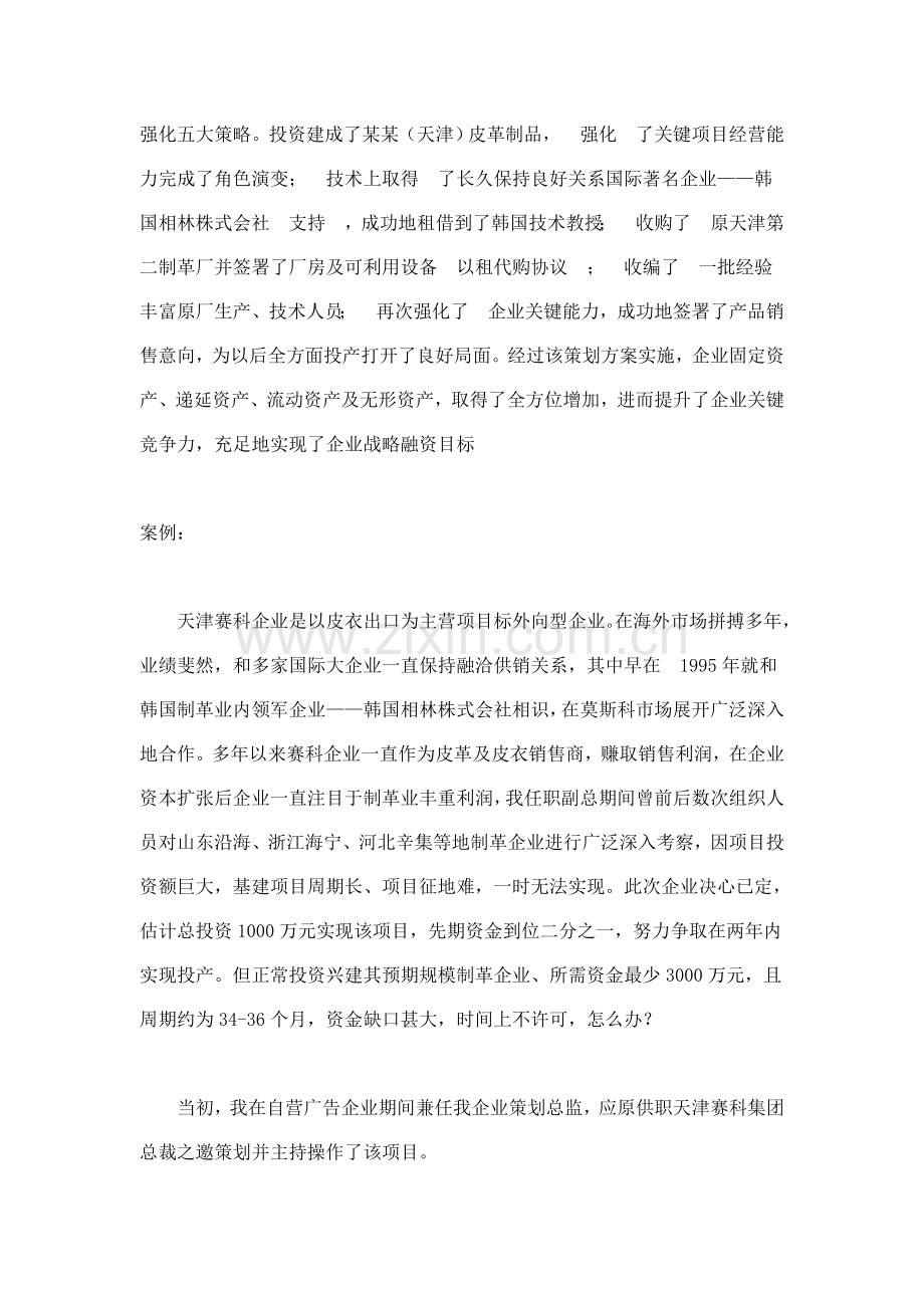 皮革制品公司战略融资策划方案分析样本.doc_第2页