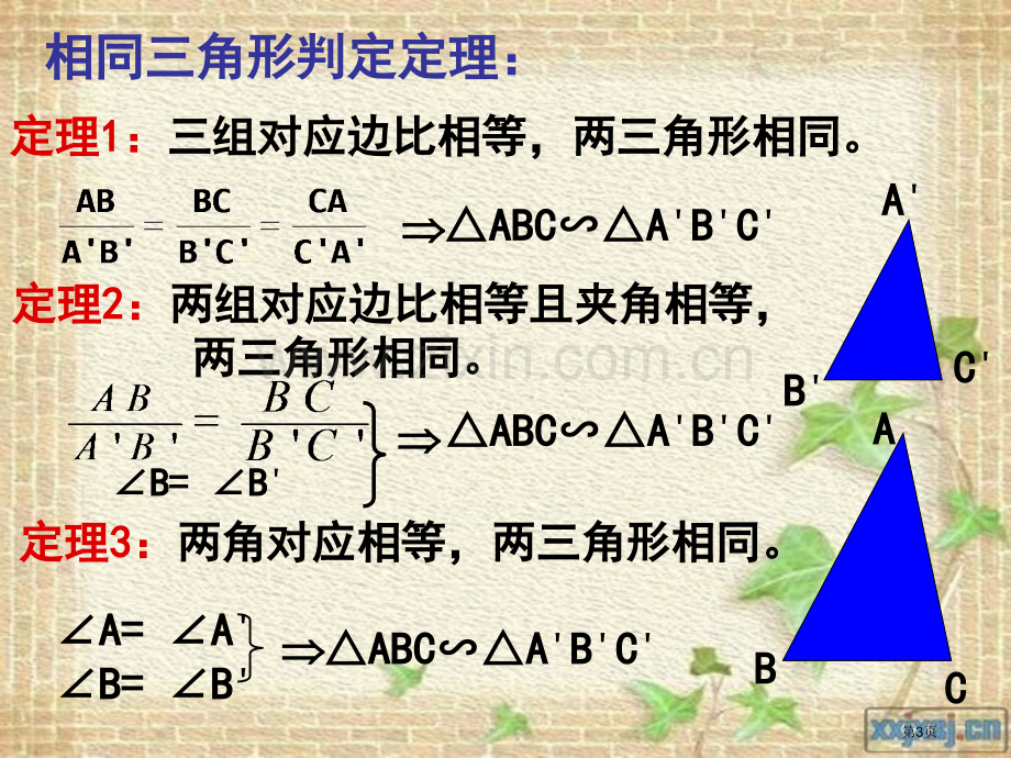 相似三角形判定复习市公开课一等奖百校联赛获奖课件.pptx_第3页