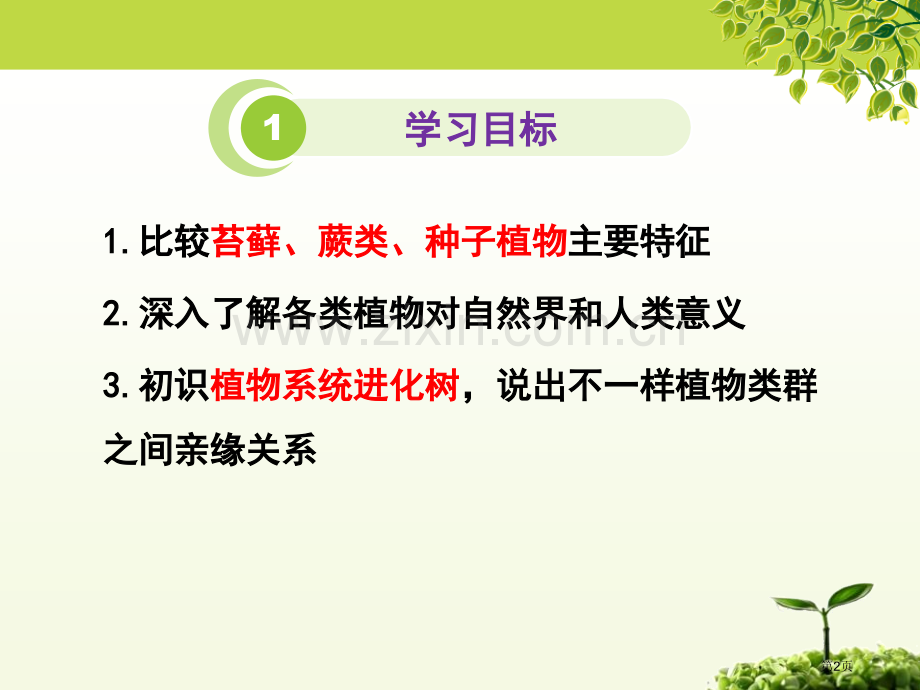 植物的主要类群省公开课一等奖新名师比赛一等奖课件.pptx_第2页