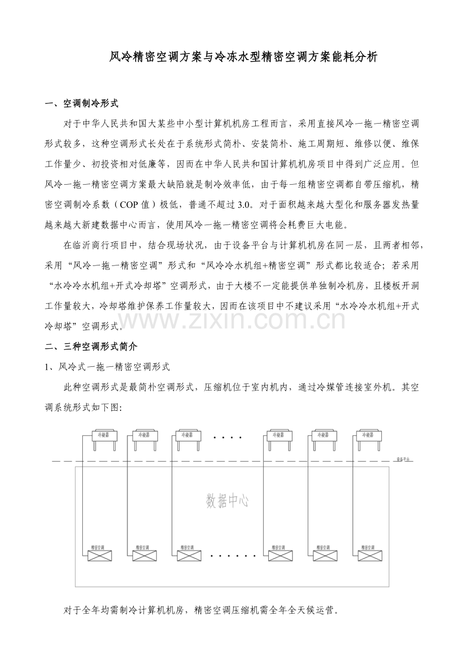 风冷精密空调专项方案与水冷精密空调专项方案对比.doc_第1页